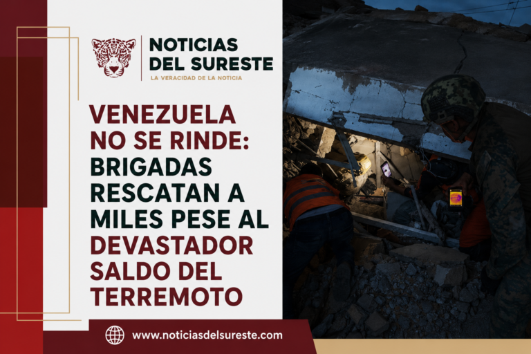 Venezuela no se rinde: brigadas rescatan a miles pese al devastador saldo del terremoto