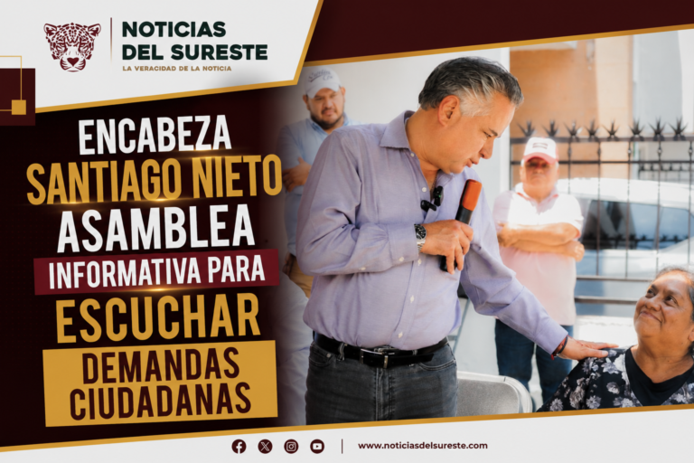 Encabeza Santiago Nieto asamblea informativa para escuchar demandas ciudadanas