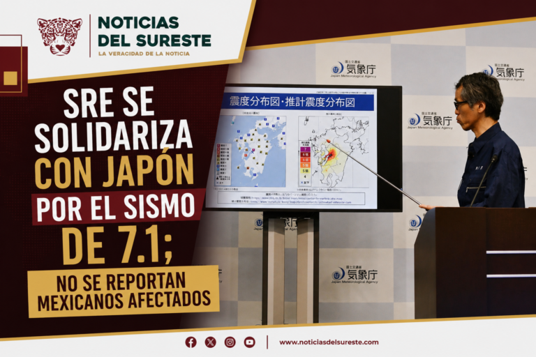 SRE se solidariza con Japón por el sismo de 7.1; no se reportan mexicanos afectados