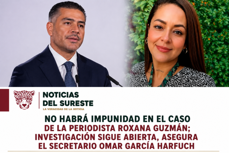 No habrá impunidad en el caso de la periodista Roxana Guzmán; investigación sigue abierta, asegura el Secretario Omar García Harfuch