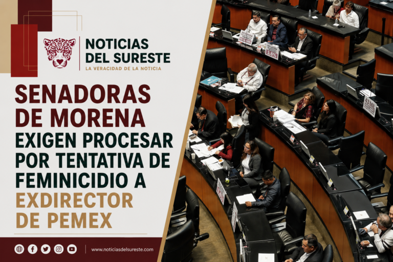 Senadoras de Morena exigen procesar por tentativa de feminicidio a exdirector de Pemex