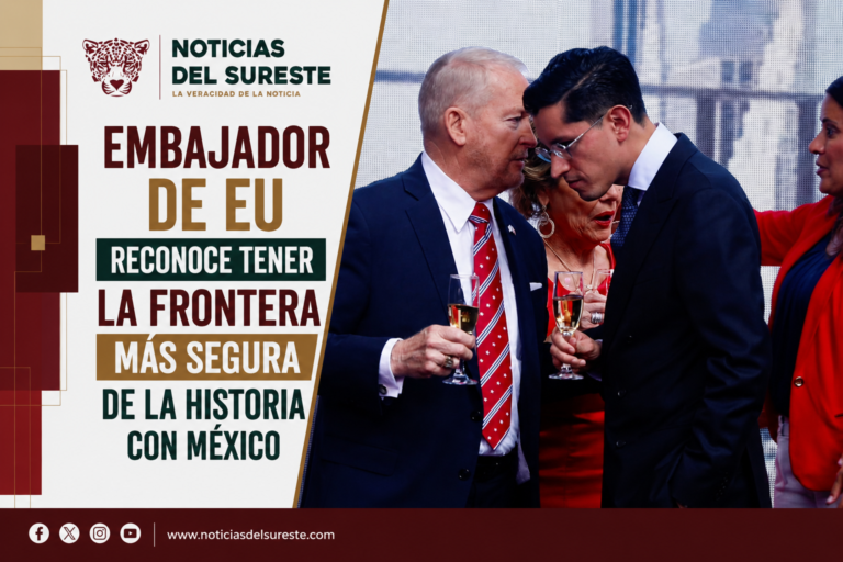 Embajador de EU reconoce tener la frontera más segura de la historia con México