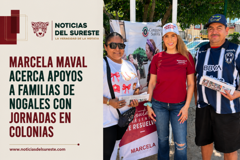 Marcela Maval acerca apoyos a familias de Nogales con jornadas en colonias