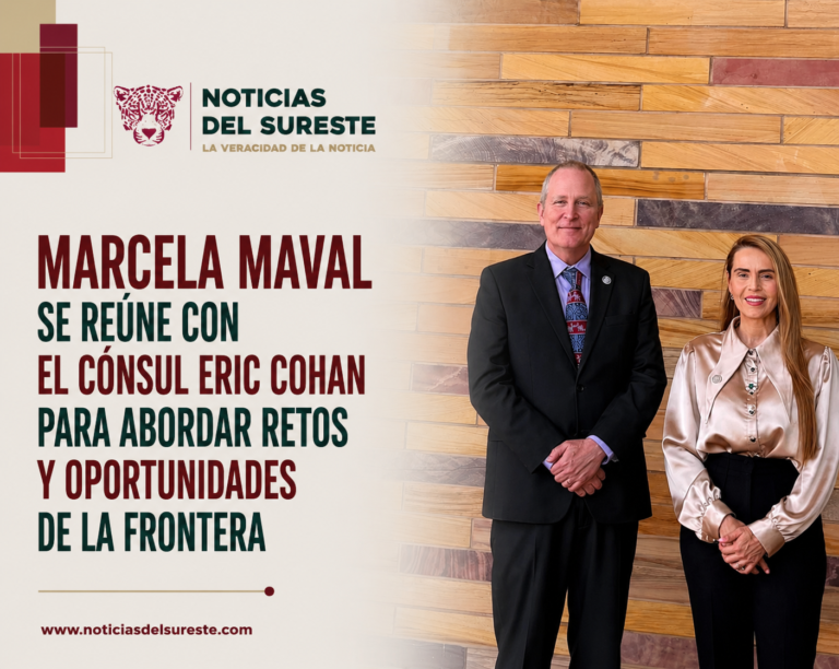 Marcela Maval se reúne con el cónsul Eric Cohan para abordar retos y oportunidades de la frontera