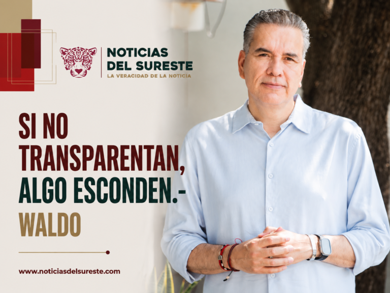 Si no transparentan, algo esconden.- Waldo