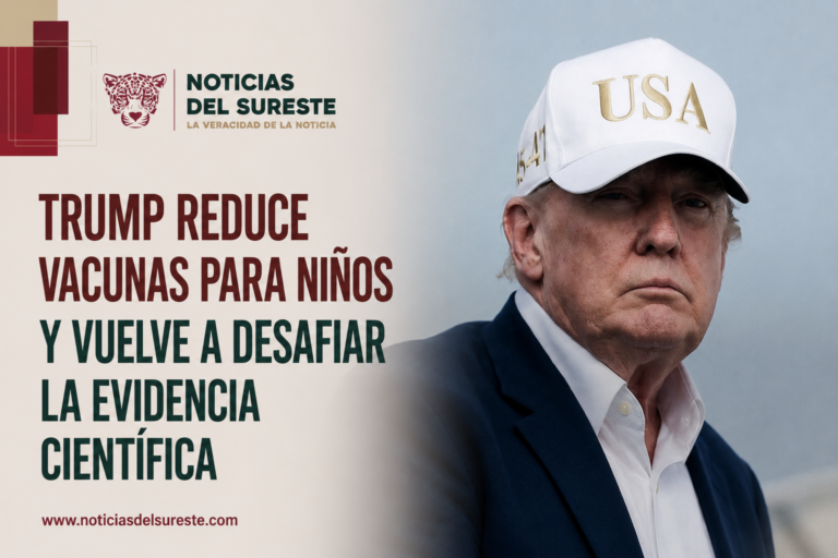 Trump reduce vacunas para niños y vuelve a desafiar la evidencia científica