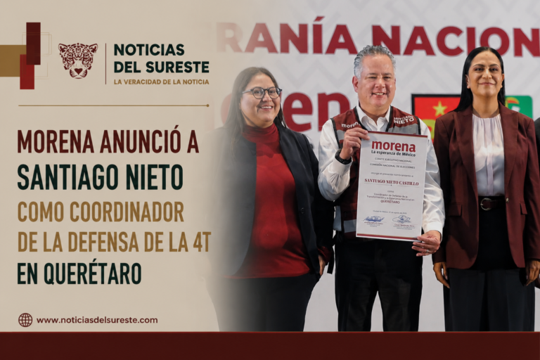 Morena anunció a Santiago Nieto como coordinador de la defensa de la 4T en Querétaro