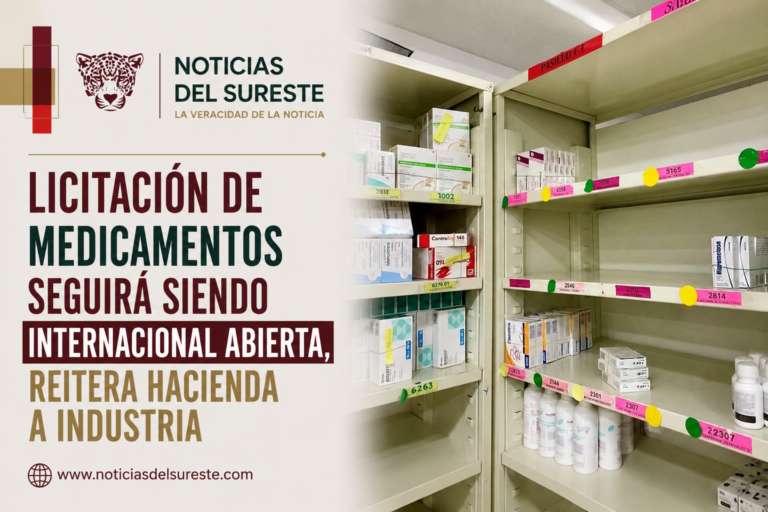 Licitación de medicamentos seguirá siendo internacional abierta, reitera Hacienda a industria