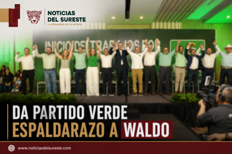 Da Partido Verde espaldarazo a Waldo
