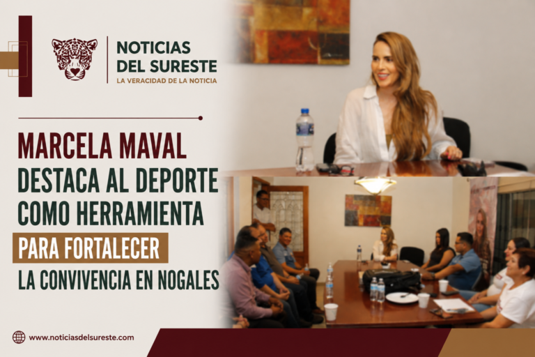 Marcela Maval destaca al deporte como herramienta para fortalecer la convivencia en Nogales