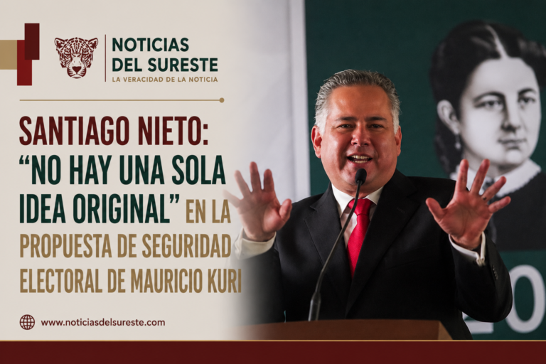 Santiago Nieto: “No hay una sola idea original” en la propuesta de seguridad electoral de Mauricio Kuri