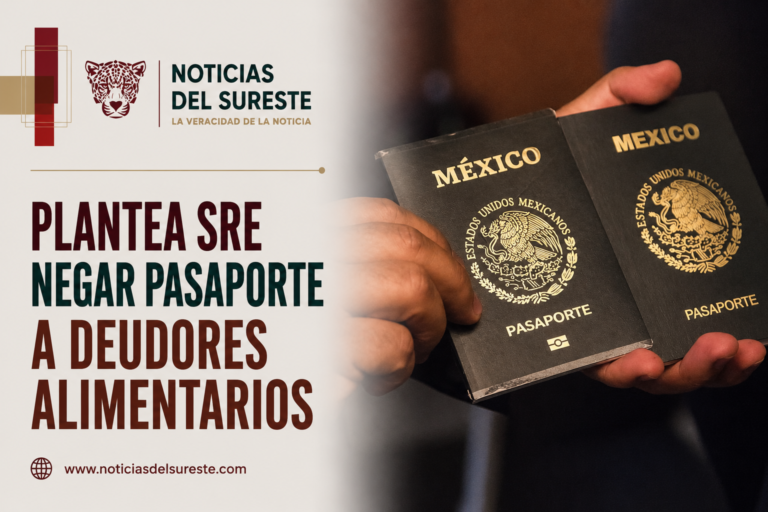 Plantea SRE negar pasaporte a deudores alimentarios