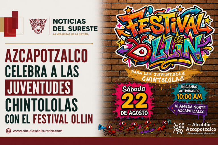 Azcapotzalco celebra a las juventudes chintololas con el Festival Ollin