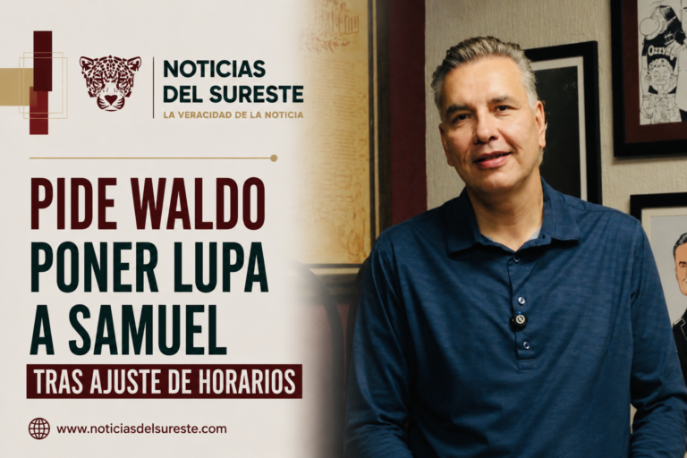 Pide Waldo poner lupa a Samuel tras ajuste de horarios