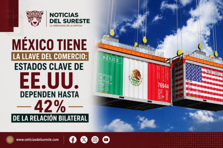 México tiene la llave del comercio: estados clave de EE.UU. dependen hasta 42% de la relación bilateral