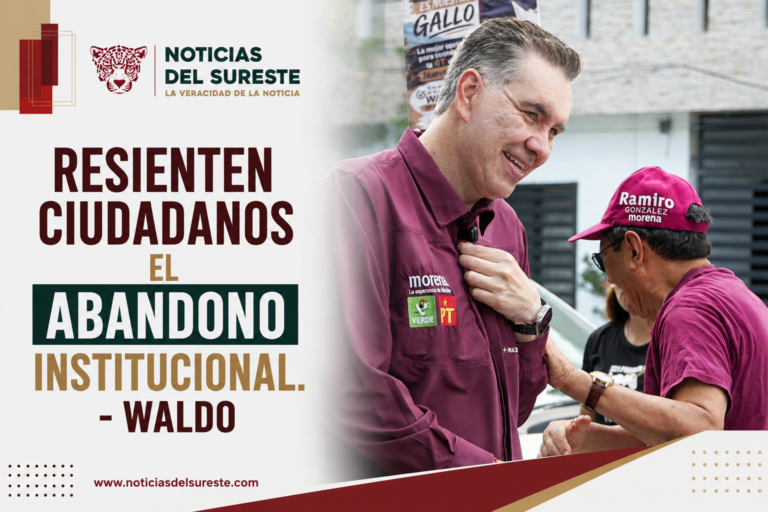 Resienten ciudadanos el abandono institucional.- Waldo