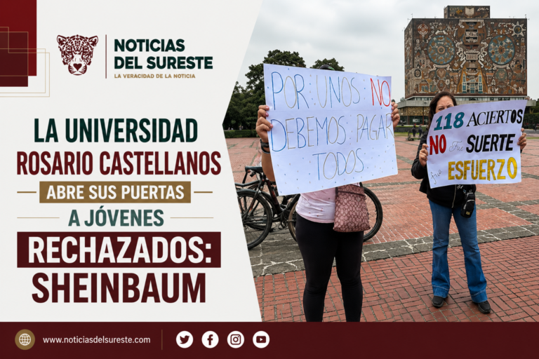 La Universidad Rosario Castellanos abre sus puertas a jóvenes rechazados: Sheinbaum
