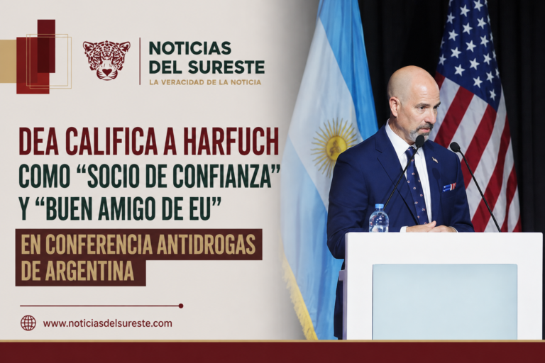 DEA califica a Harfuch como «socio de confianza» y «buen amigo de EU» en conferencia antidrogas de Argentina