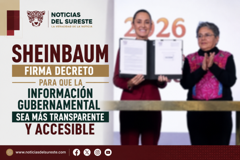 Sheinbaum firma decreto para que la información gubernamental sea más transparente y accesible