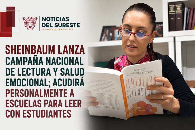 Sheinbaum lanza campaña nacional de lectura y salud emocional; acudirá personalmente a escuelas para leer con estudiantes