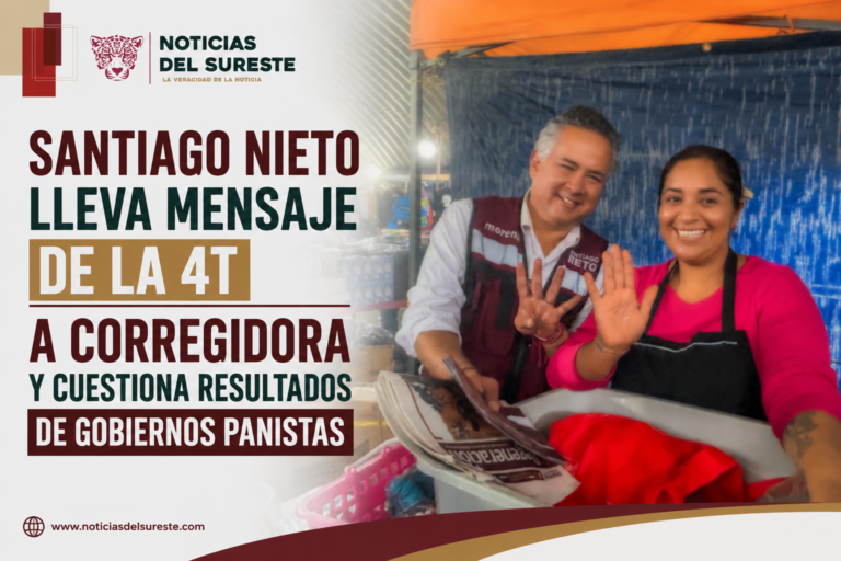 Santiago Nieto lleva mensaje de la 4T a Corregidora y cuestiona resultados de gobiernos panistas
