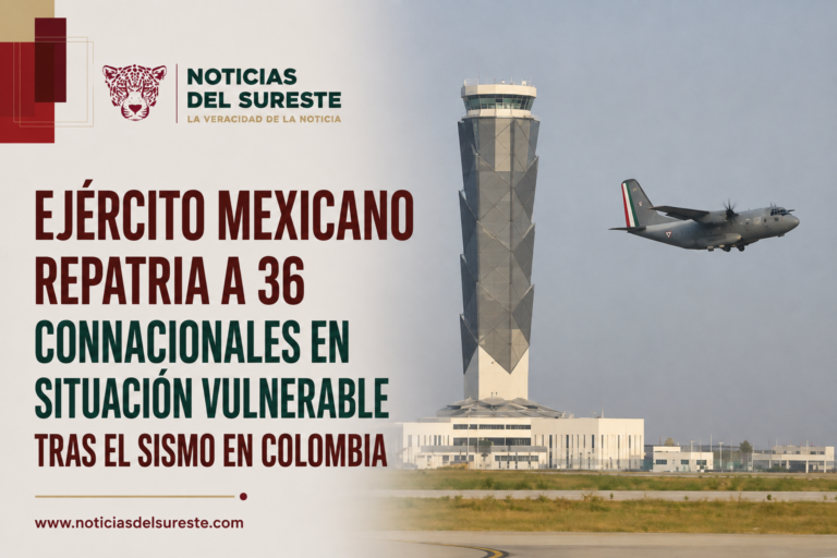 Ejército Mexicano repatria a 36 connacionales en situación vulnerable tras el sismo en Colombia