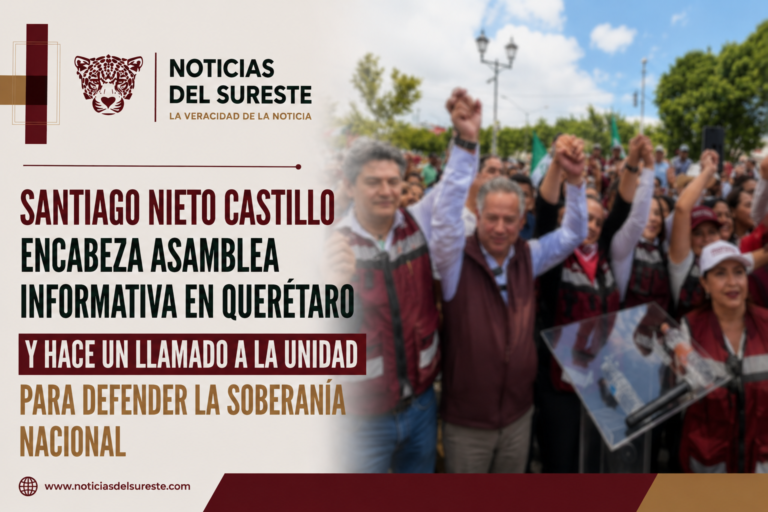 Santiago Nieto Castillo encabeza Asamblea Informativa en Querétaro y hace un llamado a la unidad para defender la soberanía nacional