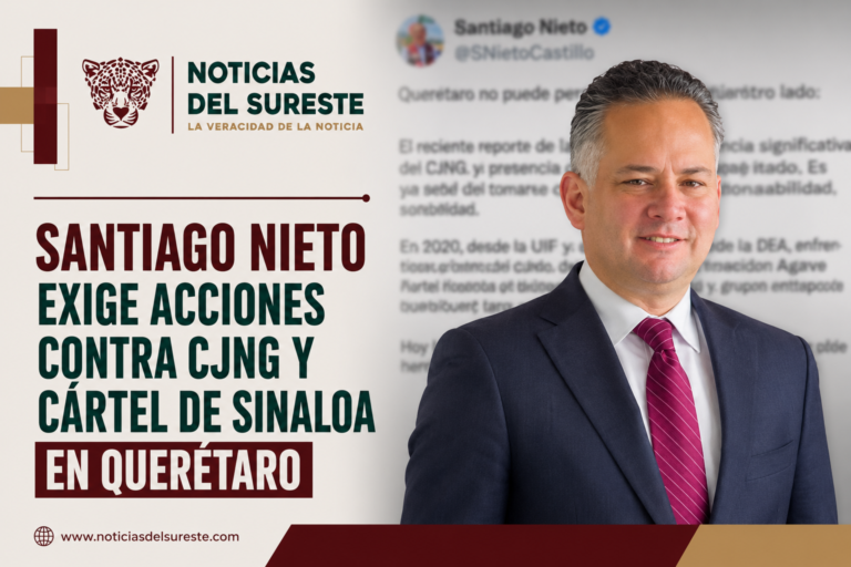 Santiago Nieto exige acciones contra CJNG y Cártel de Sinaloa en Querétaro