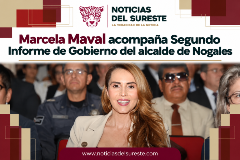 Marcela Maval acompaña Segundo Informe de Gobierno del alcalde de Nogales