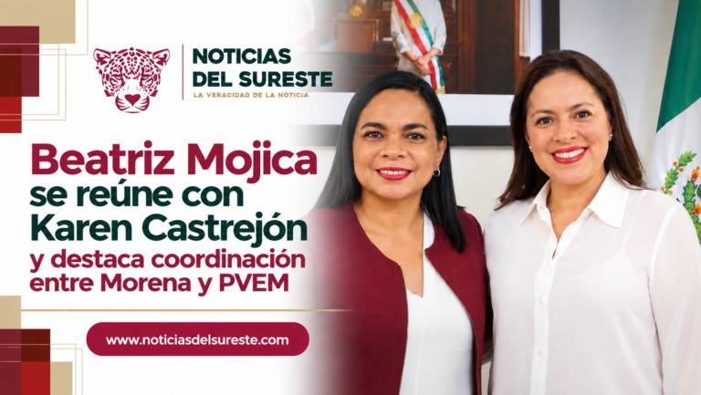 Beatriz Mojica se reúne con Karen Castrejón y destaca coordinación entre Morena y PVEM