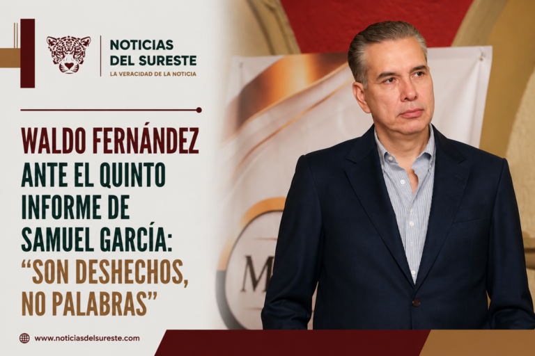 Waldo Fernández ante el Quinto Informe de Samuel García: “Son deshechos, no palabras”