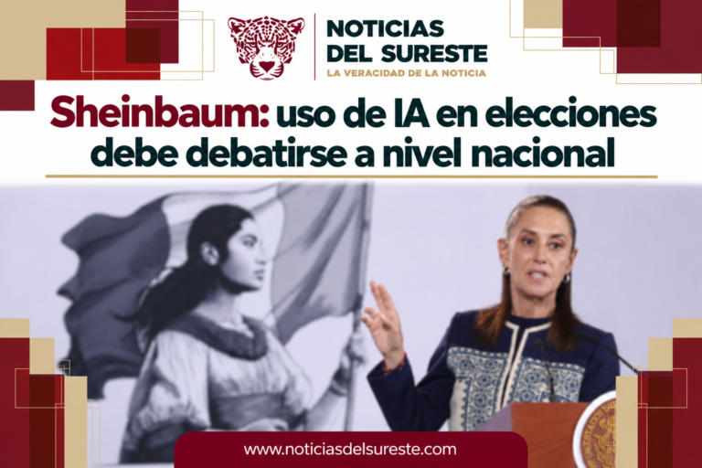 Sheinbaum: uso de IA en elecciones debe debatirse a nivel nacional