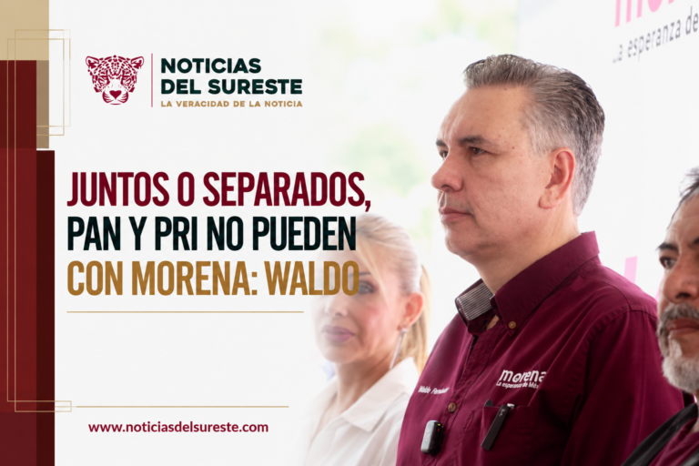 Juntos o separados, PAN y PRI no pueden con Morena: Waldo