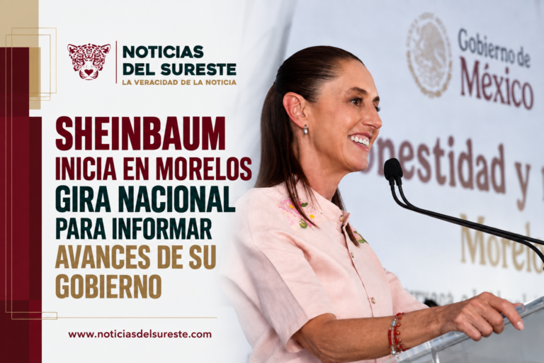 Sheinbaum inicia en Morelos gira nacional para informar avances de su gobierno
