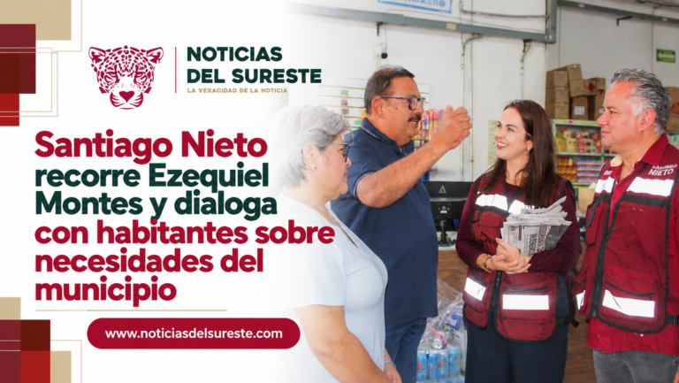 Santiago Nieto recorre Ezequiel Montes y dialoga con habitantes sobre necesidades del municipio