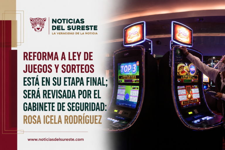 Reforma a ley de Juegos y Sorteos está en su etapa final; será revisada por el Gabinete de Seguridad: Rosa Icela Rodríguez