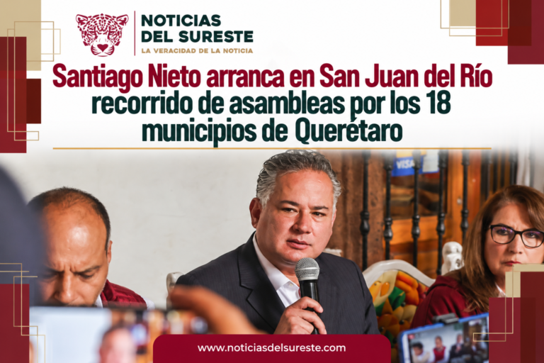 Santiago Nieto arranca en San Juan del Río recorrido de asambleas por los 18 municipios de Querétaro