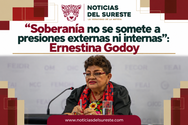 «Soberanía no se somete a presiones externas ni internas»: Ernestina Godoy