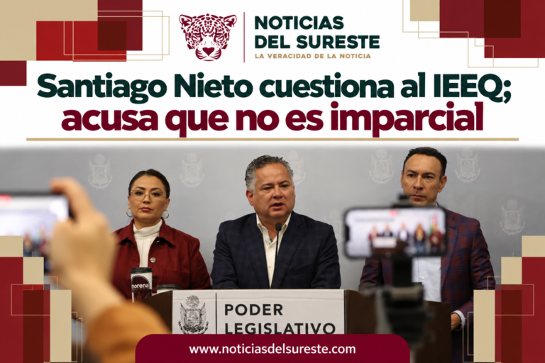 Santiago Nieto cuestiona al IEEQ; acusa que no es imparcial