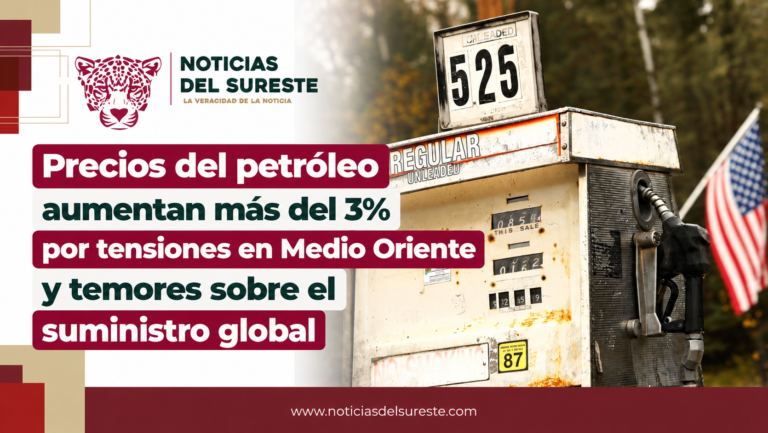 Precios del petróleo aumentan más del 3% por tensiones en Medio Oriente y temores sobre el suministro global