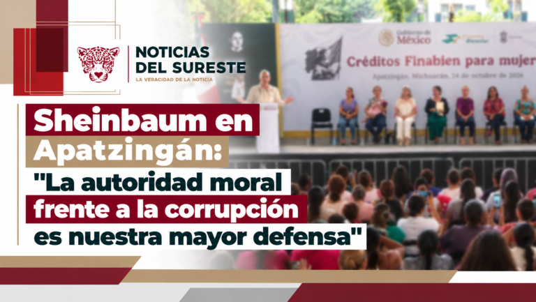 Sheinbaum en Apatzingán: «La autoridad moral frente a la corrupción es nuestra mayor defensa»