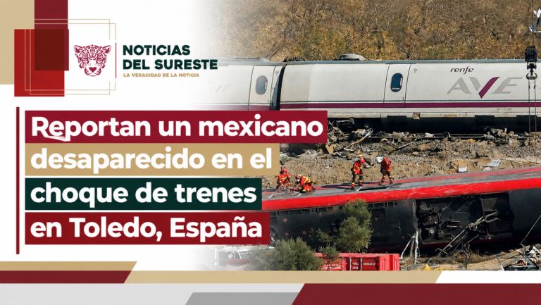 Reportan un mexicano desaparecido en el choque de trenes en Toledo, España