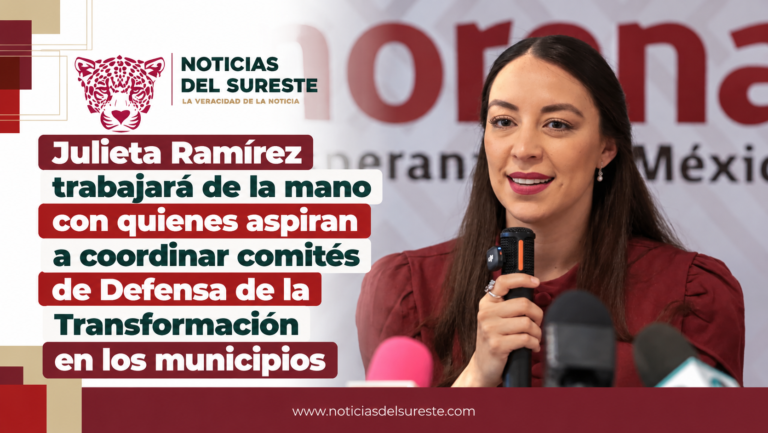 Julieta Ramírez trabajará de la mano con quienes aspiran a coordinar comités de Defensa de la Transformación en los municipios