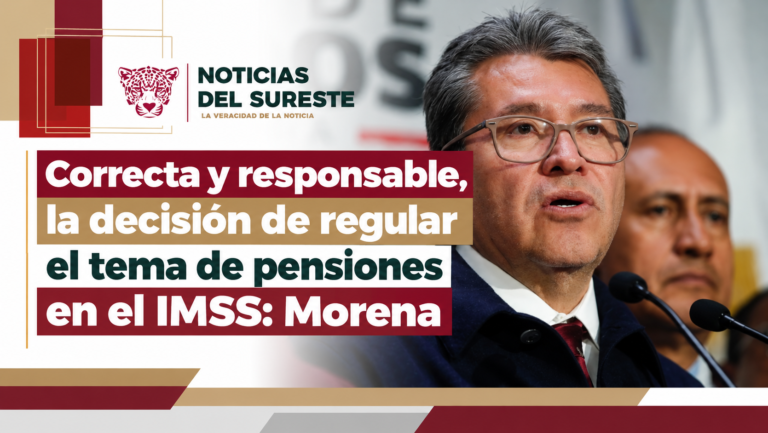 Correcta y responsable, la decisión de regular el tema de pensiones en el IMSS: Morena