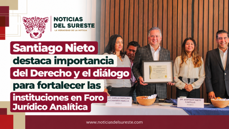 Santiago Nieto destaca importancia del Derecho y el diálogo para fortalecer las instituciones en Foro Jurídico Analítica