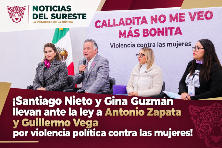 ¡Santiago Nieto y Gina Guzmán llevan ante la ley a Antonio Zapata y Guillermo Vega por violencia política contra las mujeres!