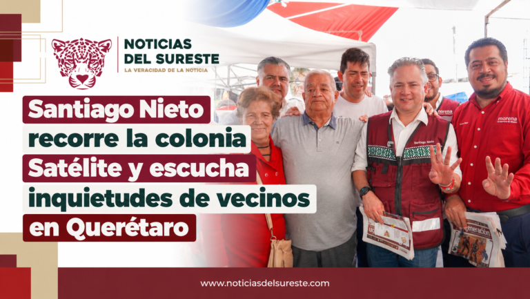Santiago Nieto recorre la colonia Satélite y escucha inquietudes de vecinos en Querétaro