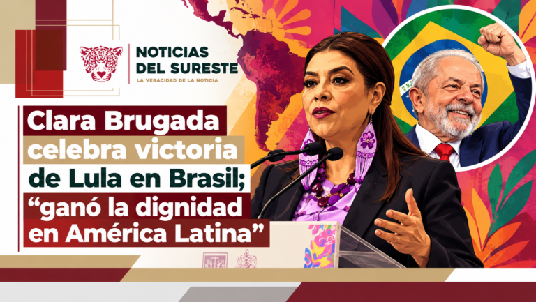 Clara Brugada celebra victoria de Lula en Brasil; «ganó la dignidad en América Latina”