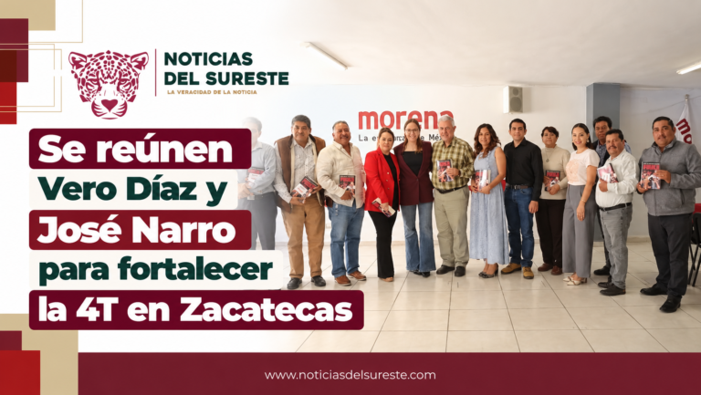 Se reúnen Vero Díaz y José Narro para fortalecer la 4T en Zacatecas