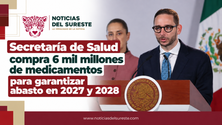 Secretaría de Salud compra 6 mil millones de medicamentos para garantizar abasto en 2027 y 2028